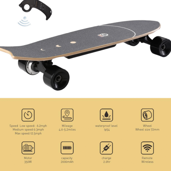 2 Longboard Eléctrico 350W