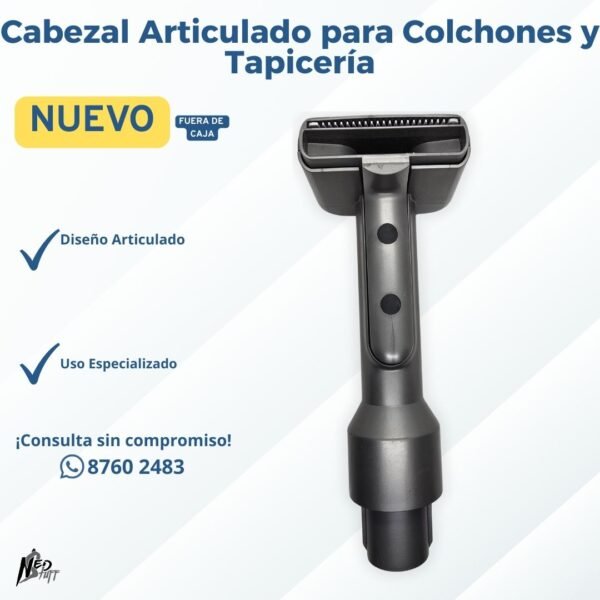 🧹 Cabezal Articulado para Colchones y Tapicería | Dyson V Compatible | Grado A 🧹