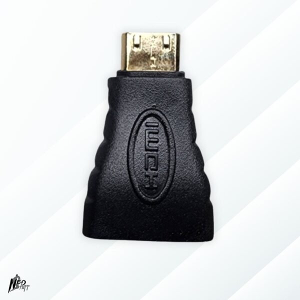 3 🖥️ Adaptador Mini HDMI a HDMI | Conectores Bañados en Oro | ¡Plug & Play! | Grado A 🖥️