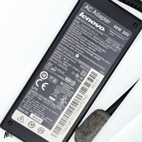 🛡️ Cargador Original Lenovo 65W  | 20V Punta Redonda | ¡Kit Completo! | Grado A 🛡️