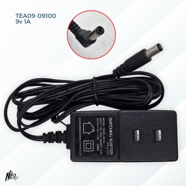 ⚠️ Adaptador 9V 1A (9W) | ¡Polaridad: Centro Positivo! | Grado A ⚠️