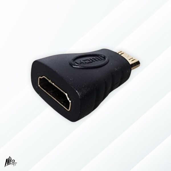 4 🖥️ Adaptador Mini HDMI a HDMI | Conectores Bañados en Oro | ¡Plug & Play! | Grado A 🖥️