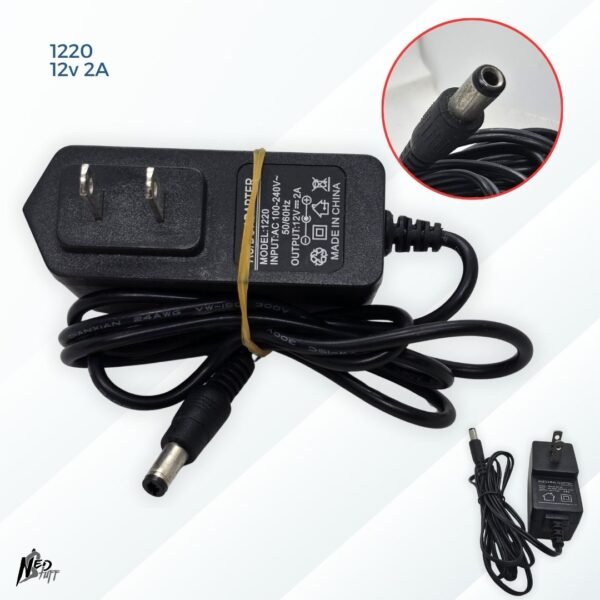 🔌 Adaptadores Genéricos 12V DC | ¡Amplia Gama de Amperajes! (1A a 6A) | Grado A 🔌