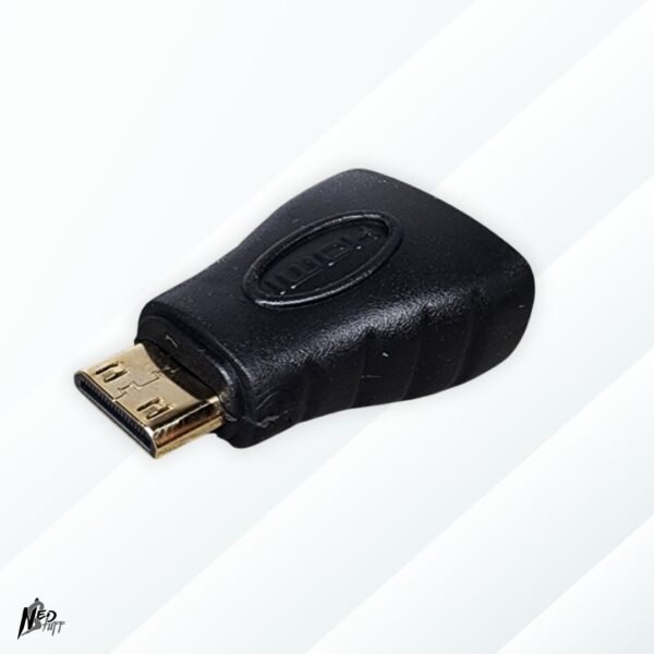 5 🖥️ Adaptador Mini HDMI a HDMI | Conectores Bañados en Oro | ¡Plug & Play! | Grado A 🖥️