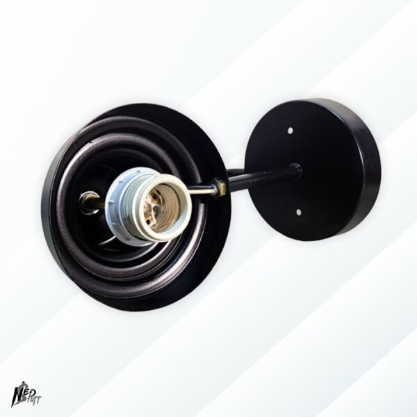 5 ✨ Lámpara de Pared Moderna Negra | Socket E27 | ¡Diseño Elegante! | Grado B ✨