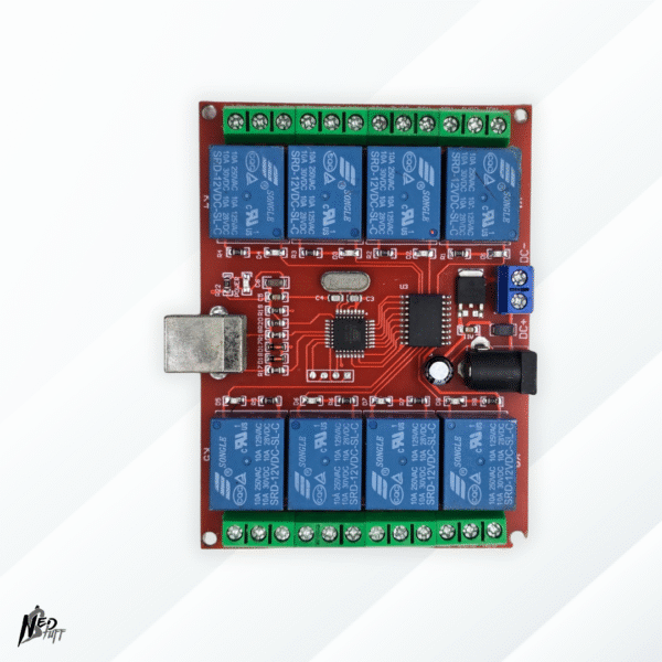 5 Módulo Relé USB 8 Canales