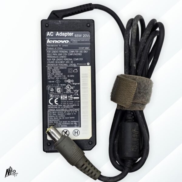 🛡️ Cargador Original Lenovo 65W  | 20V Punta Redonda | ¡Kit Completo! | Grado A 🛡️