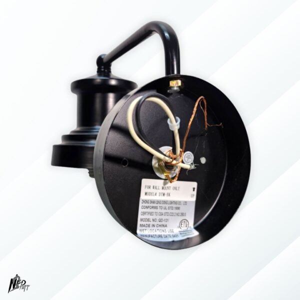 6 ✨ Lámpara de Pared Moderna Negra | Socket E27 | ¡Diseño Elegante! | Grado B ✨