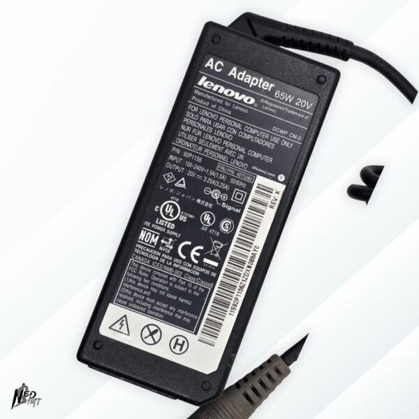 🛡️ Cargador Original Lenovo 65W  | 20V Punta Redonda | ¡Kit Completo! | Grado A 🛡️