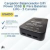🔋 Cargador Balanceador LiPo GiFi Power 3 Canales | ¡3 Baterías a la Vez! | Grado B 🔋