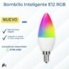 💡 Bombillo Inteligente E12 RGB | Rosca Delgada y Control por Voz (Alexa/Google) | Grado A 💡