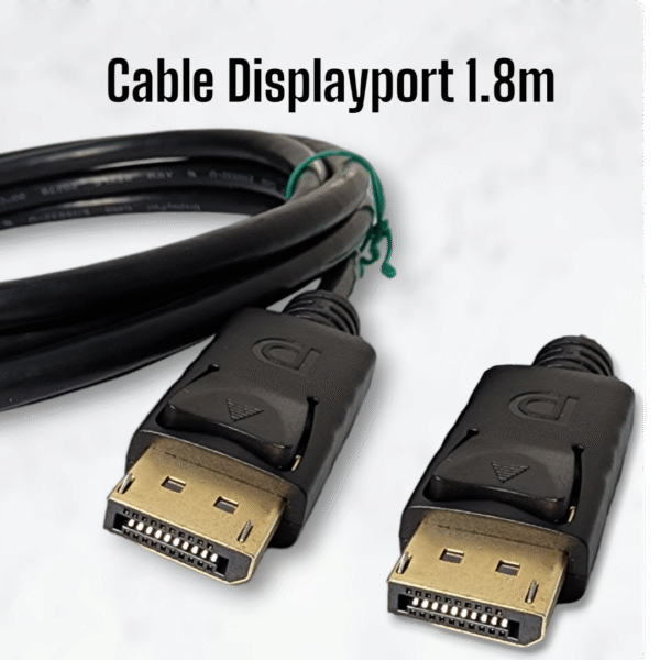 🖥️ Cable DisplayPort a DisplayPort (1.8m) | ¡4K y Alta Tasa de Refresco! | Grado A 🖥️