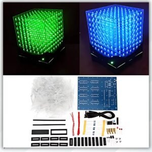 Kit DIY Cubo LED 3D 8x8x8 Arduino