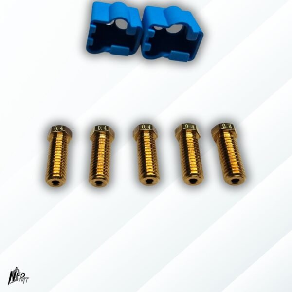 📦 Kit Esencial 5 Boquillas 0.4mm + 2 Fundas Silicón | ¡Stock de Repuestos! | Grado A 🔥