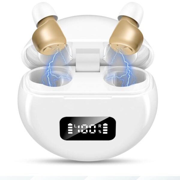 👂 Audífonos Digitales para Sordera + Estuche LED | ¡Claridad Auditiva Total! | Grado A ✨