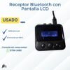 LIQ069 📻 Receptor Bluetooth con Pantalla LCD (USB 5V) | ¡Audio Inalámbrico para Carro/Casa! | Grado B 📻