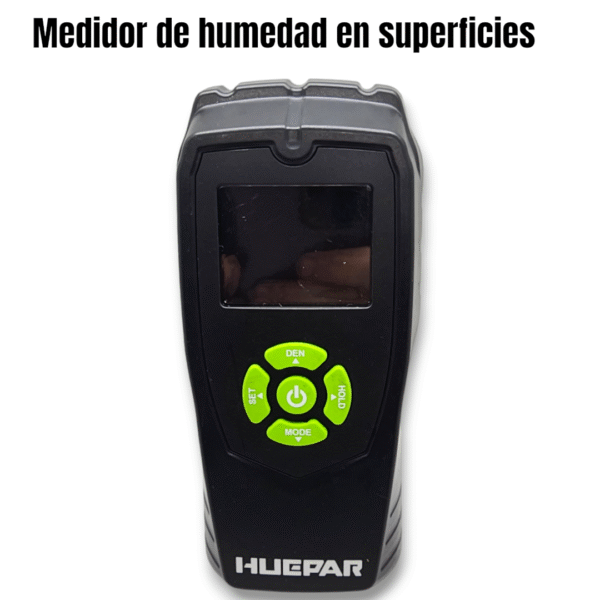 📐 Medidor Digital de Humedad en Superficies HUEPAR | ¡Sin Pines, Uso Profesional! | Grado A 📐