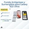 LIQ116 💧 Funda Antigolpes y Sumergible para Samsung Galaxy S22 Ultra | ¡Protección 360°! | Grado A 💧