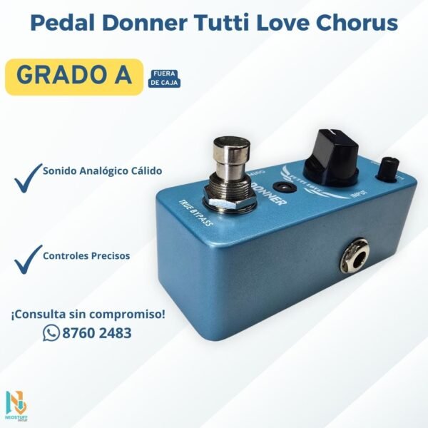 2 🎸 Pedal Donner Tutti Love Chorus | Tono Analógico Puro | ¡Grado A! ✨
