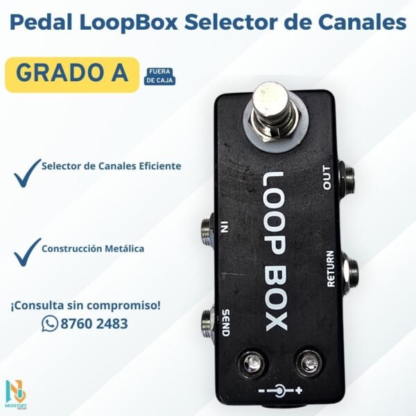2 Pedal LoopBox Selector de Canales | Control Total & True Bypass | ¡Grado A! ✨