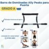 🏋️ Barra de Dominadas Ally Peaks para Puerta | Acero Reforzado | ¡Nueva! ✨