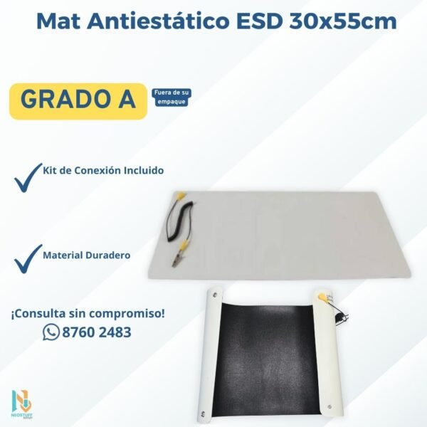 2 🛡️ Mat Antiestático ESD 30x55cm | Protección para Electrónica | Grado A ✨