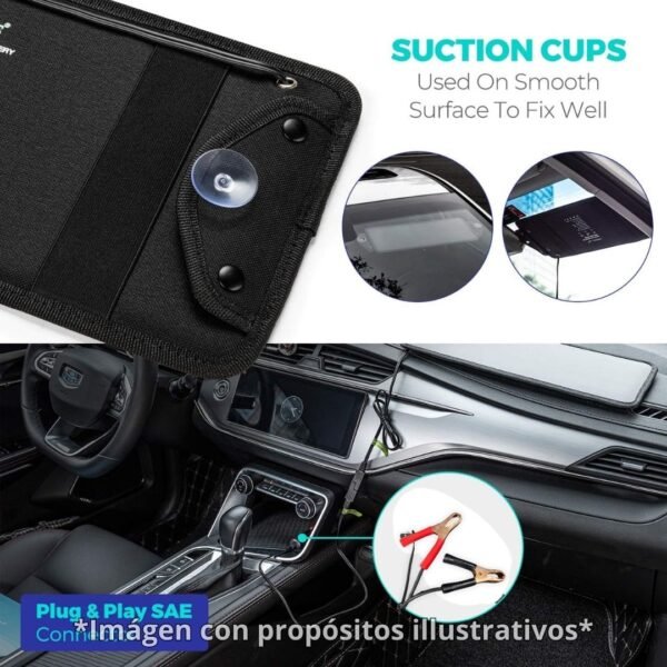 ☀️ Panel Solar Cargador de Baterías 18V/10W | Portátil & Exterior | Grado B 🔋