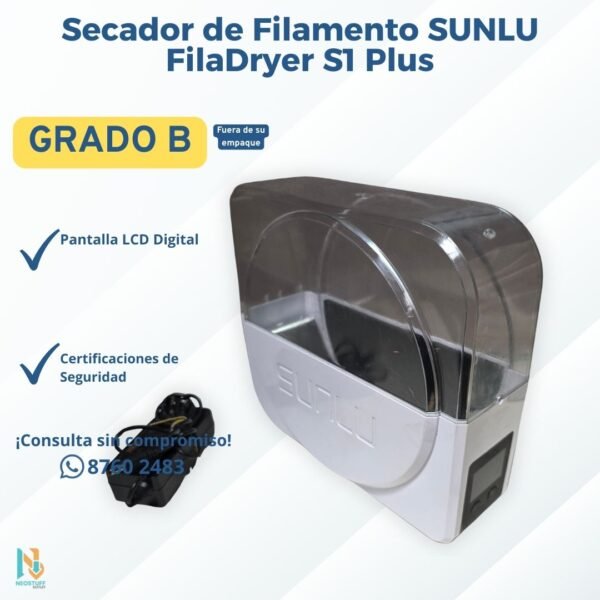 🧵 Secador de Filamento SUNLU FilaDryer S1 Plus | Impresión 3D Profesional | Grado B 🛠️