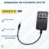 2 🔌 Adaptador de Corriente 24V 1A - Alta Eficiencia (Grado B) 🔌