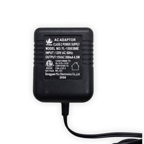 4 🔌 Adaptador de Corriente AC/AC 15V 300mA - YL-1500300E 🔌