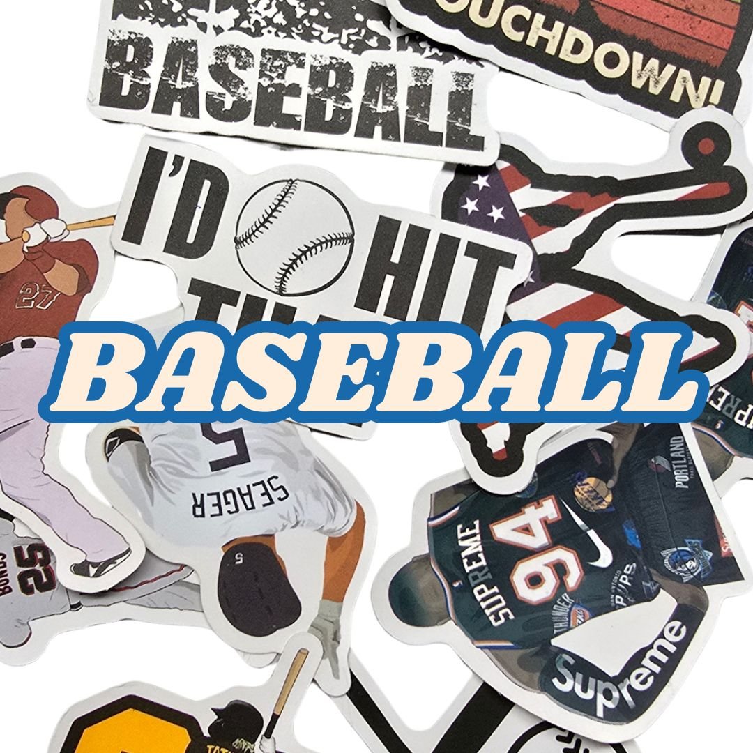 Stickers Baseball en Vinil | Resistentes al Agua