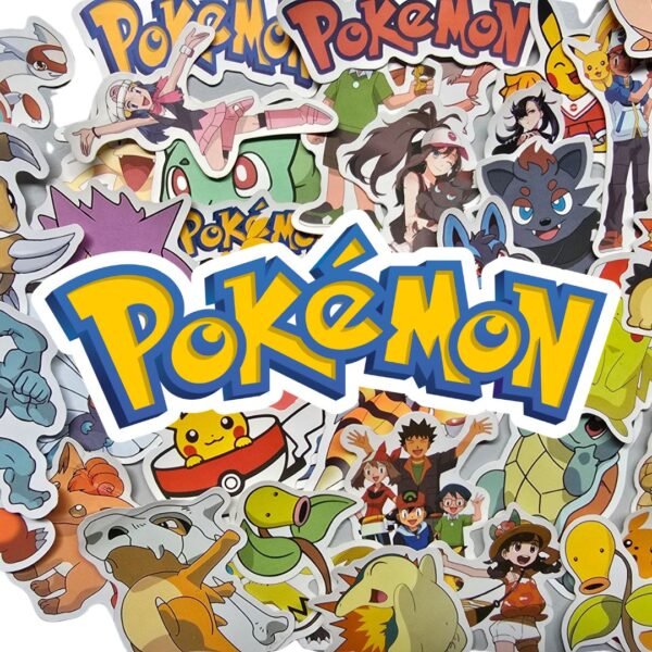 1 Pack de Stickers de Vinil: Pokemon