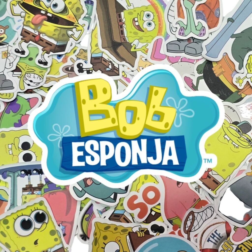 Stickers Bob Esponja en Vinil | Resistentes al Agua