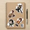 2 Pack de Stickers de Vinil: Attack on Titan
