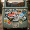 2 Pack de Stickers de Vinil: Viajes al Aire libre