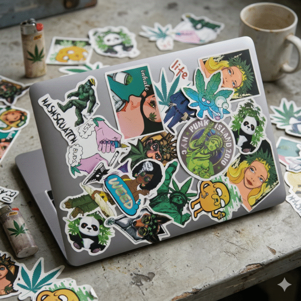 2 Pack de Stickers de Vinil: 420