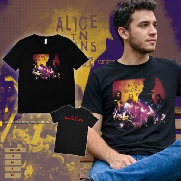 1 Camiseta Alice in Chains "MTV Unplugged"
