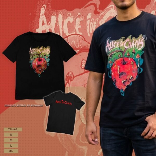 Camiseta Alice in Chains "Apple Skull"