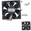 Ventilador para DIY y Electrónica 12V -  8cm /  80mm