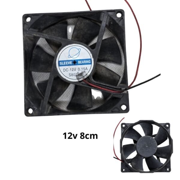 Ventilador para DIY y Electrónica 12V -  8cm /  80mm