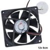 Ventilador para DIY y Electrónica 12V -  8cm /  80mm