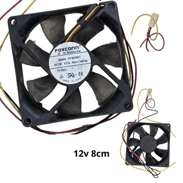 Ventilador para DIY y Electrónica 12V -  8cm /  80mm