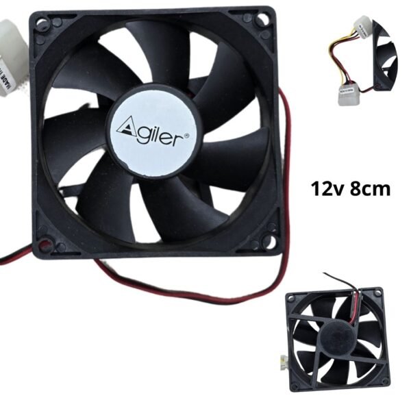 Ventilador para DIY y Electrónica 12V -  8cm /  80mm