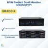 KVM Switch Dual Monitor DisplayPort 4K@60Hz