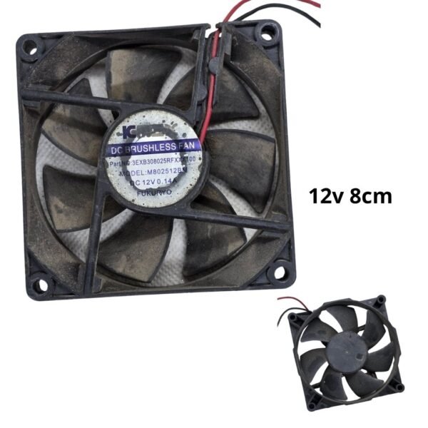 Ventilador para DIY y Electrónica 12V -  8cm /  80mm