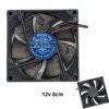 Ventilador para DIY y Electrónica 12V -  8cm /  80mm