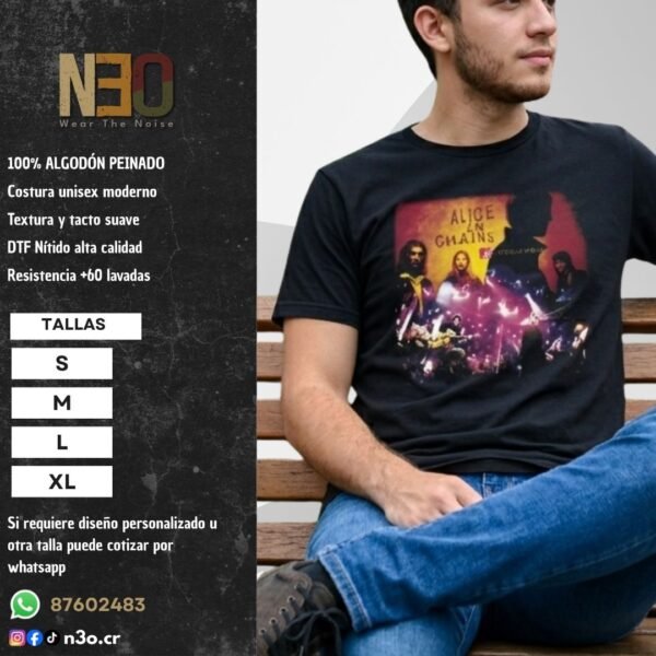 3 Camiseta Alice in Chains "MTV Unplugged"