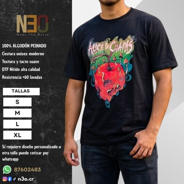 Camiseta Alice in Chains "Apple Skull"