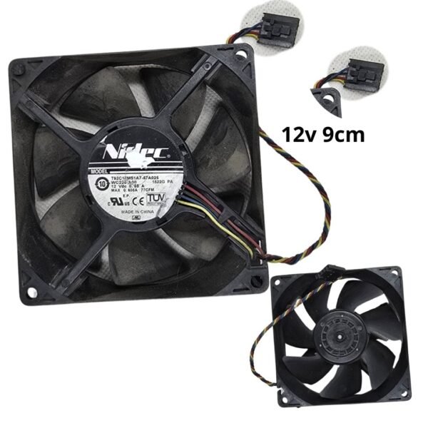 Ventilador 12v 9CM