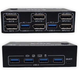 KVM Switch Dual Monitor DisplayPort